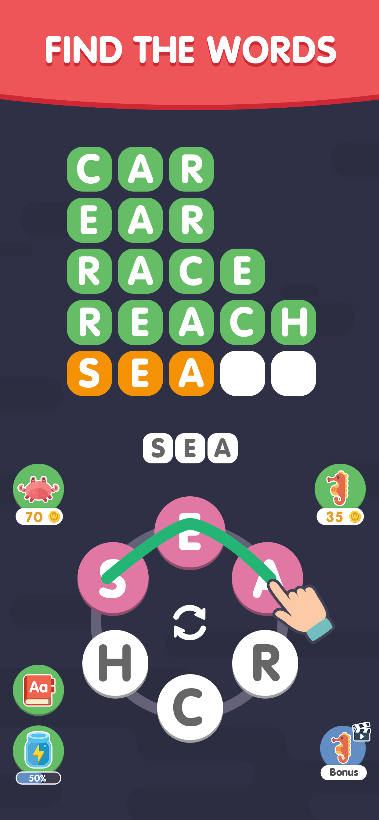 Word Search Sea: Puzzle Games