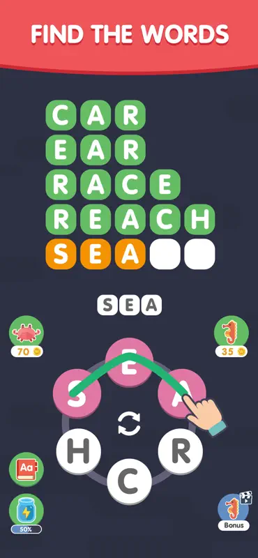 Word Search Sea: Puzzle Games screenshot 1 of 6