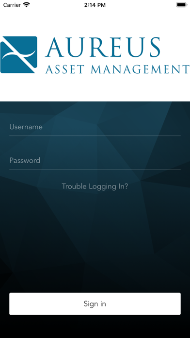 Aureus Asset Management app screenshot