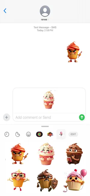 Ultra Cute Cupcake Stickers screenshot 4