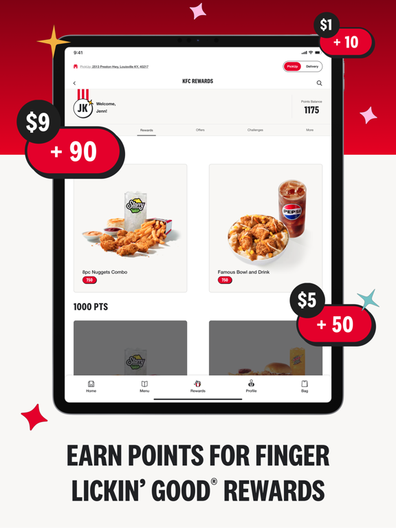 KFC US - Ordering App iPad screenshot 4 - Food & Drink app