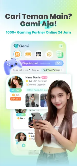 Gami-Gamer Buddy & Voice Party iPhone screenshot 1