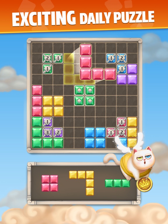 Screenshot #4 pour Jewel Block Puzzle Brain Game