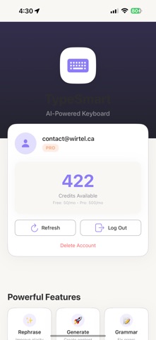 TypeSmart - AI Keyboard screenshot