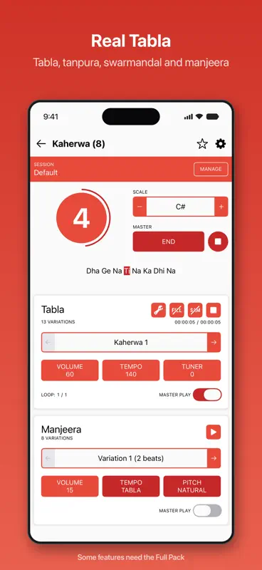 Rhythm with Tabla & Tanpura screenshot 1 of 7