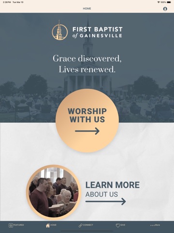 FBC Gainesville, GA iPad screenshot