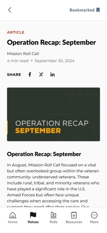 Mission Roll Call screenshot
