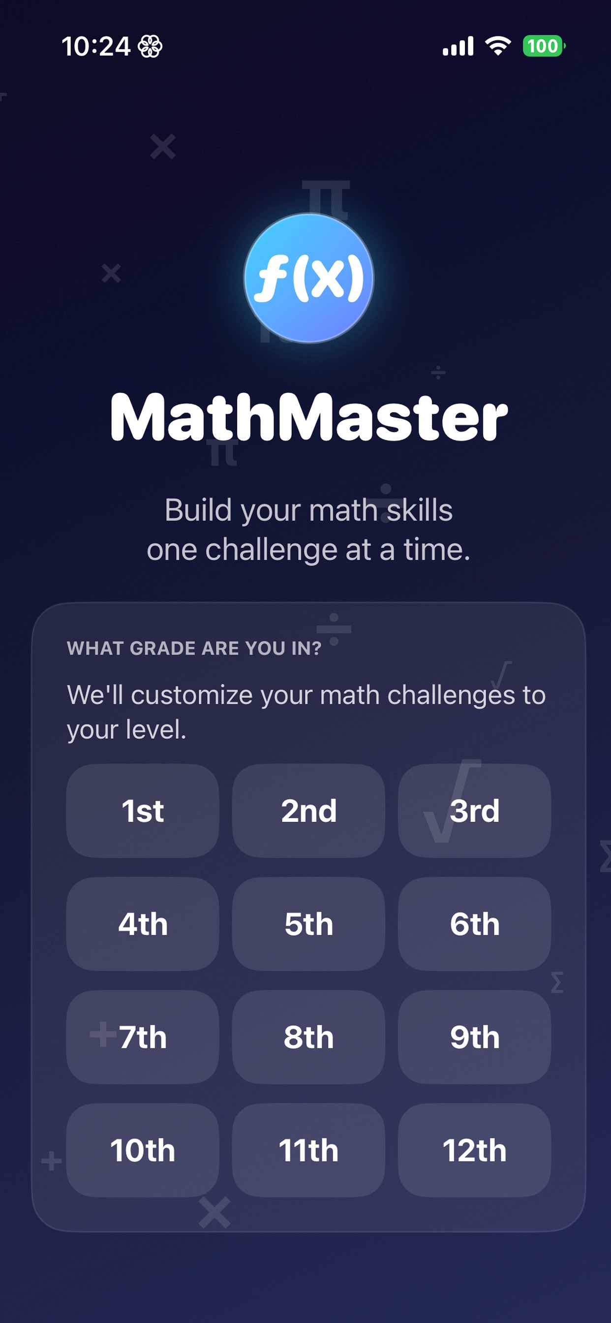 Screenshot 1 of mathmasterlearn