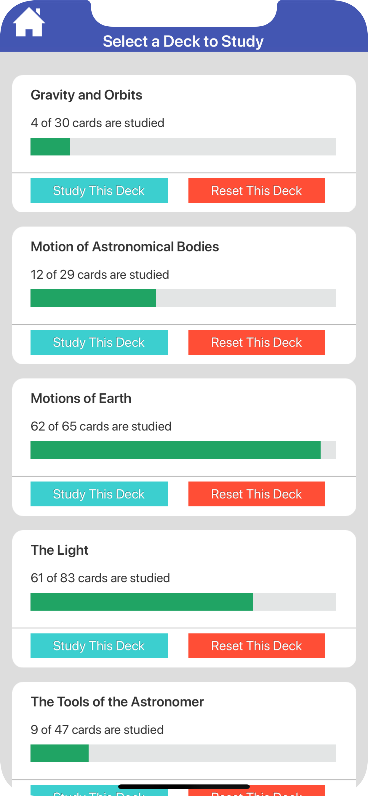Astronomy Flashcards