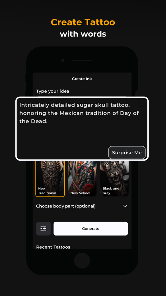 #2. AI Tattoo Generator: CreateINK (iOS) 由: Melih Arik