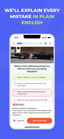 DMV 美国驾照笔试 中文题库2026 screenshot
