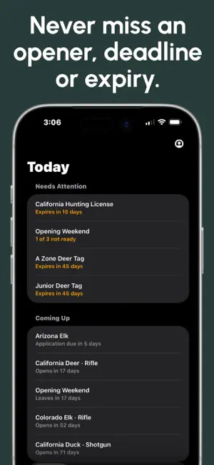 Hunting Tags & License Tracker screenshot 1