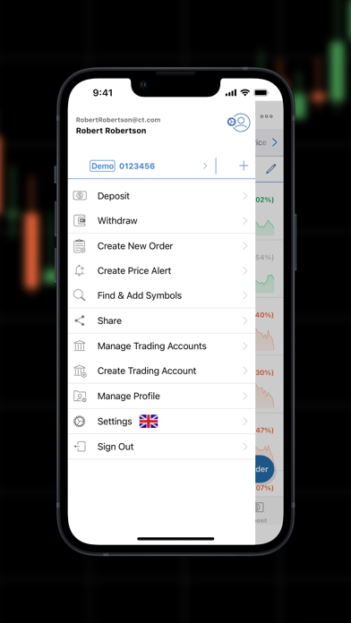 99FX cTrader iPhone screenshot 7 - Business app