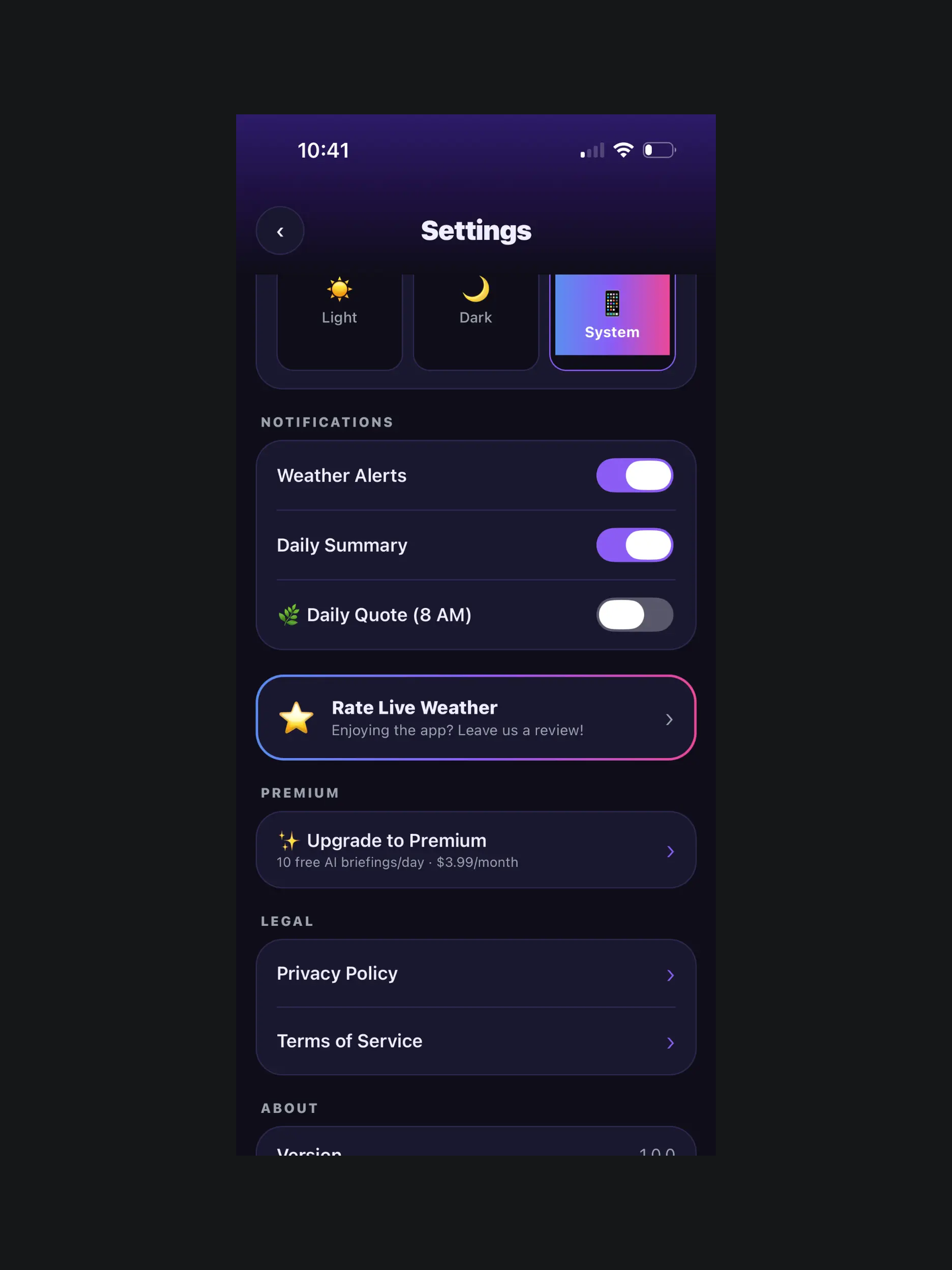 Vaanilai — Live Weather