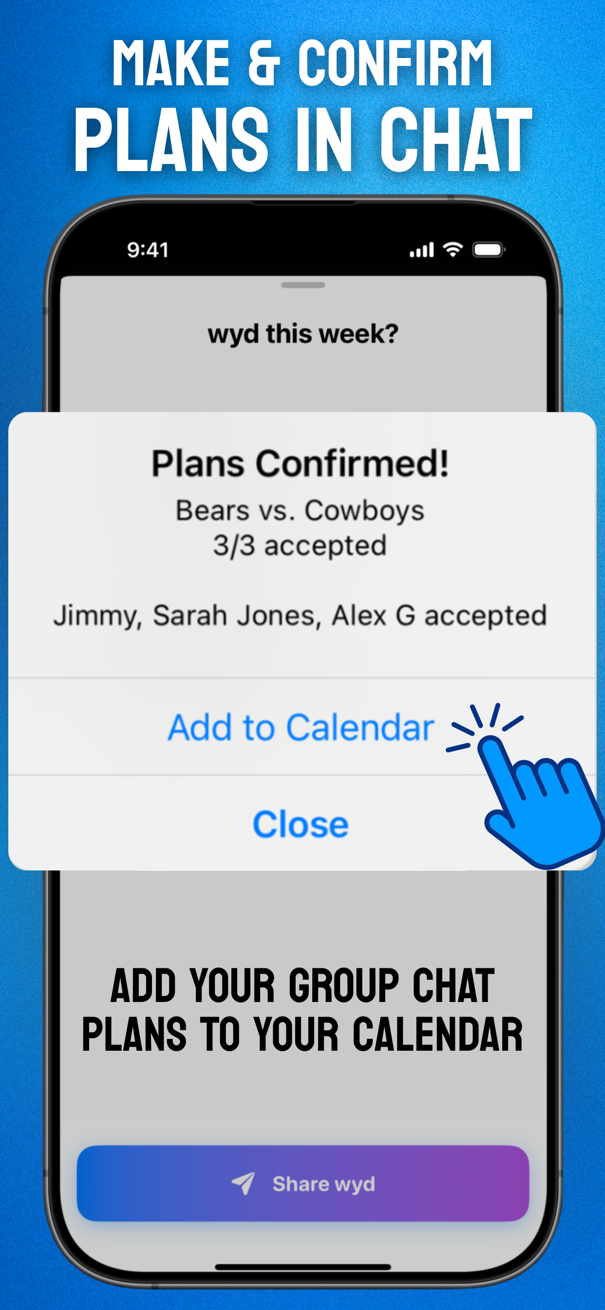 WYD: Calendar for iMessage screenshot 16