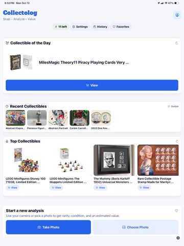 CollectoLog: AI Collector App iPad screenshot