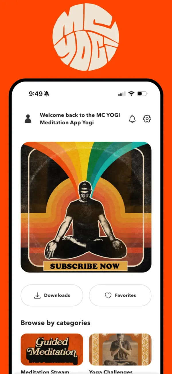 MC YOGI app screenshot 1