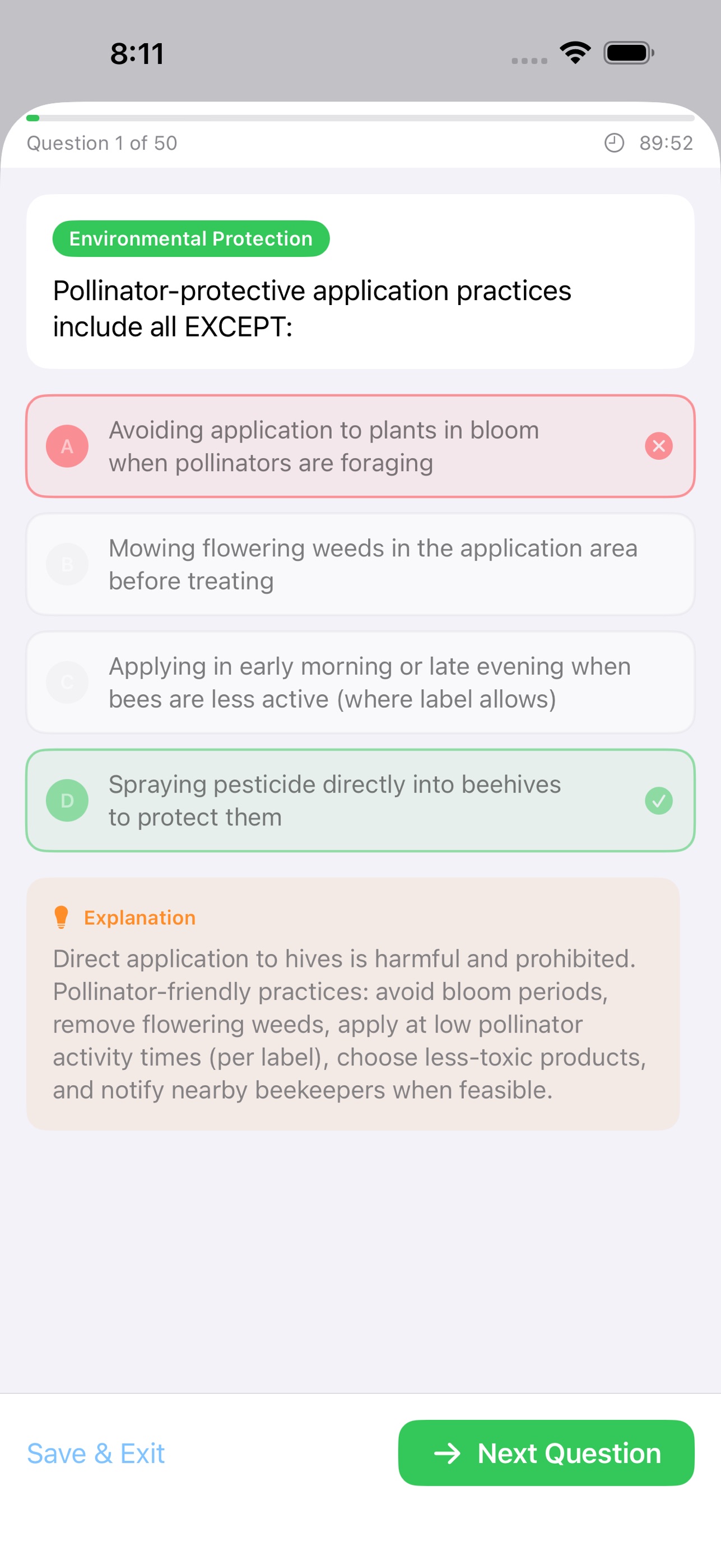 Screenshot 5 of Pass the CORE: Pesticide Exam