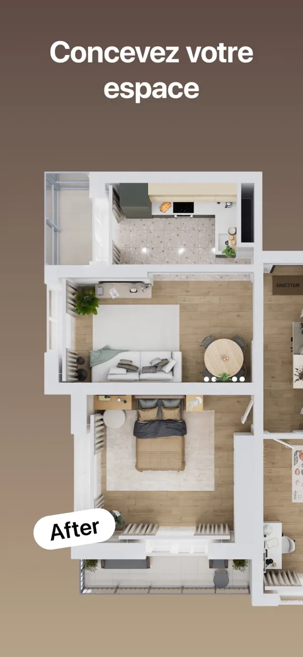 Screenshot #2 pour Plan maison IA: Intérieur 3D