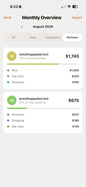 Happy Dad: Couples Budget screenshot 4