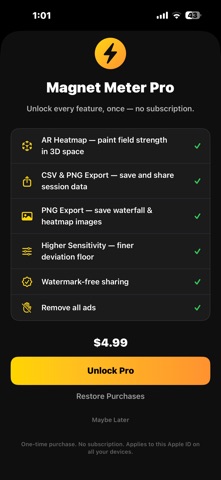 Magnet Meter - Field Detector iPhone screenshot