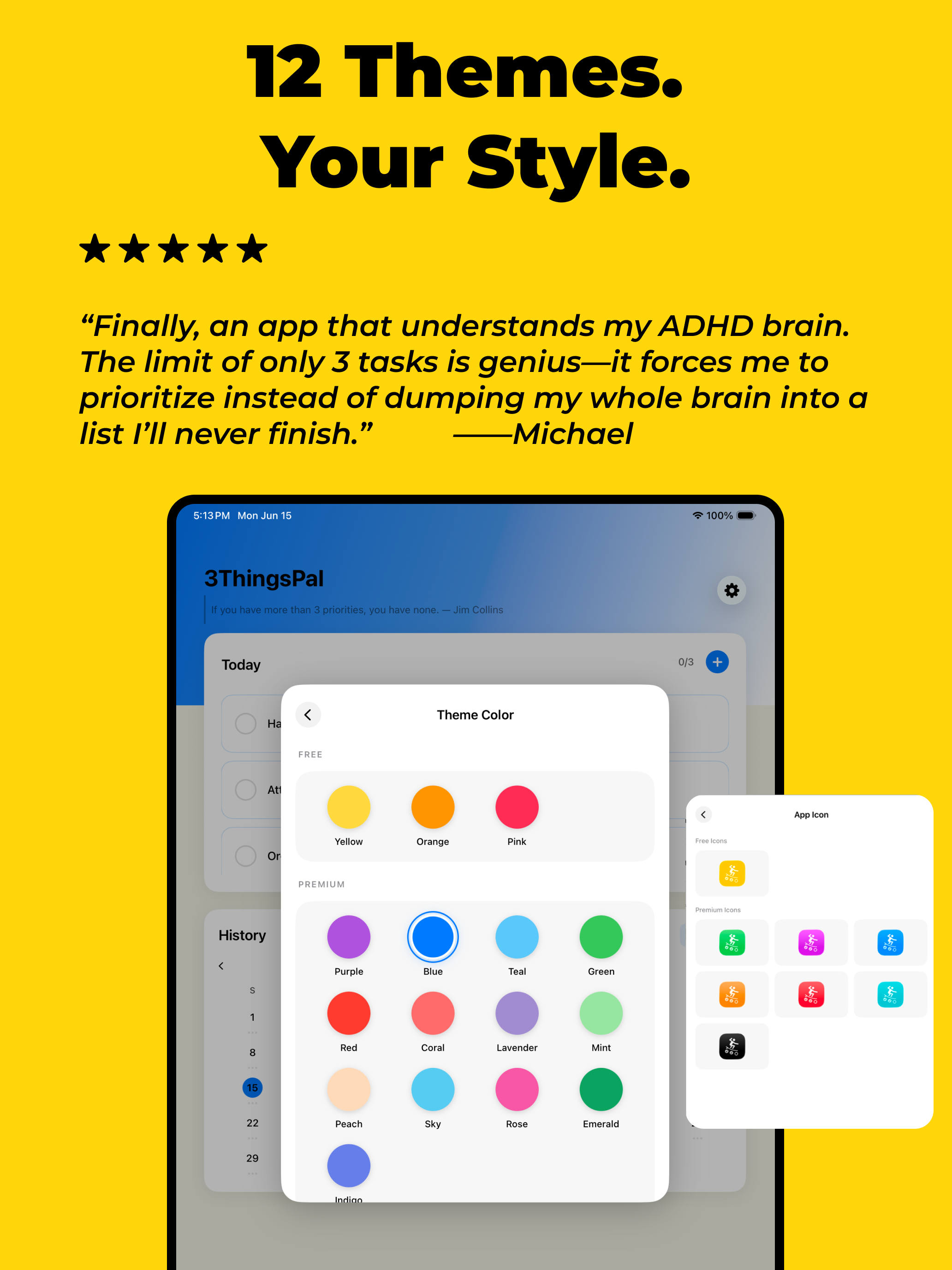 3Things Pal: ADHD Focus List screenshot 10