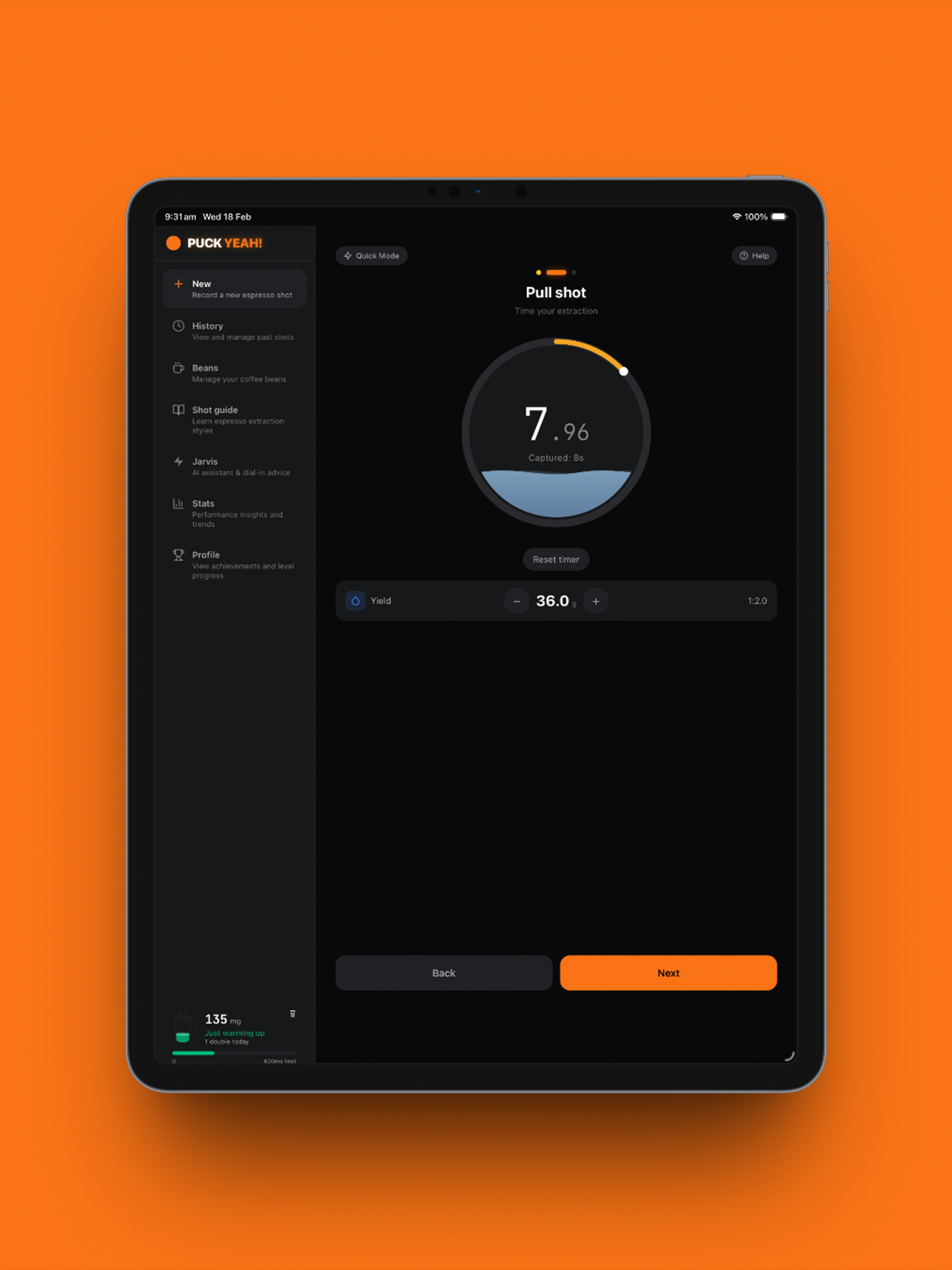 Puck Yeah! Espresso Tracker
