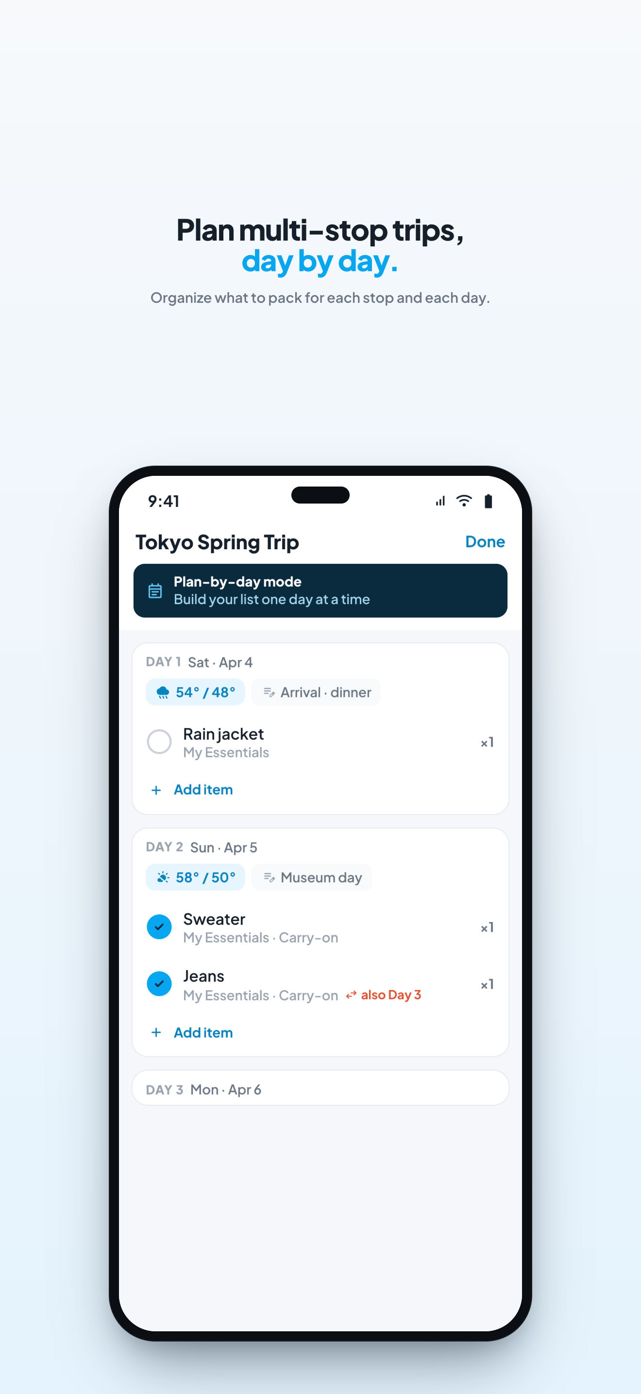 Trunk: Packing List & Trips screenshot 4