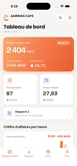 Caisse212 - Admin screenshot 1
