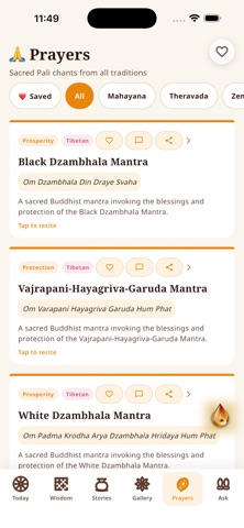 Sangha: Buddhist Companion iPhone screenshot