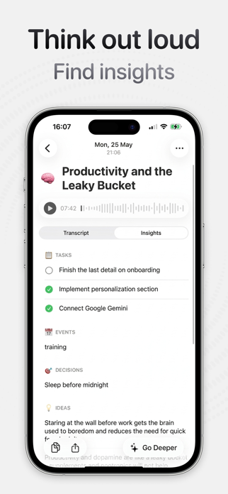 echo - voice journal Screenshot 1 of 5