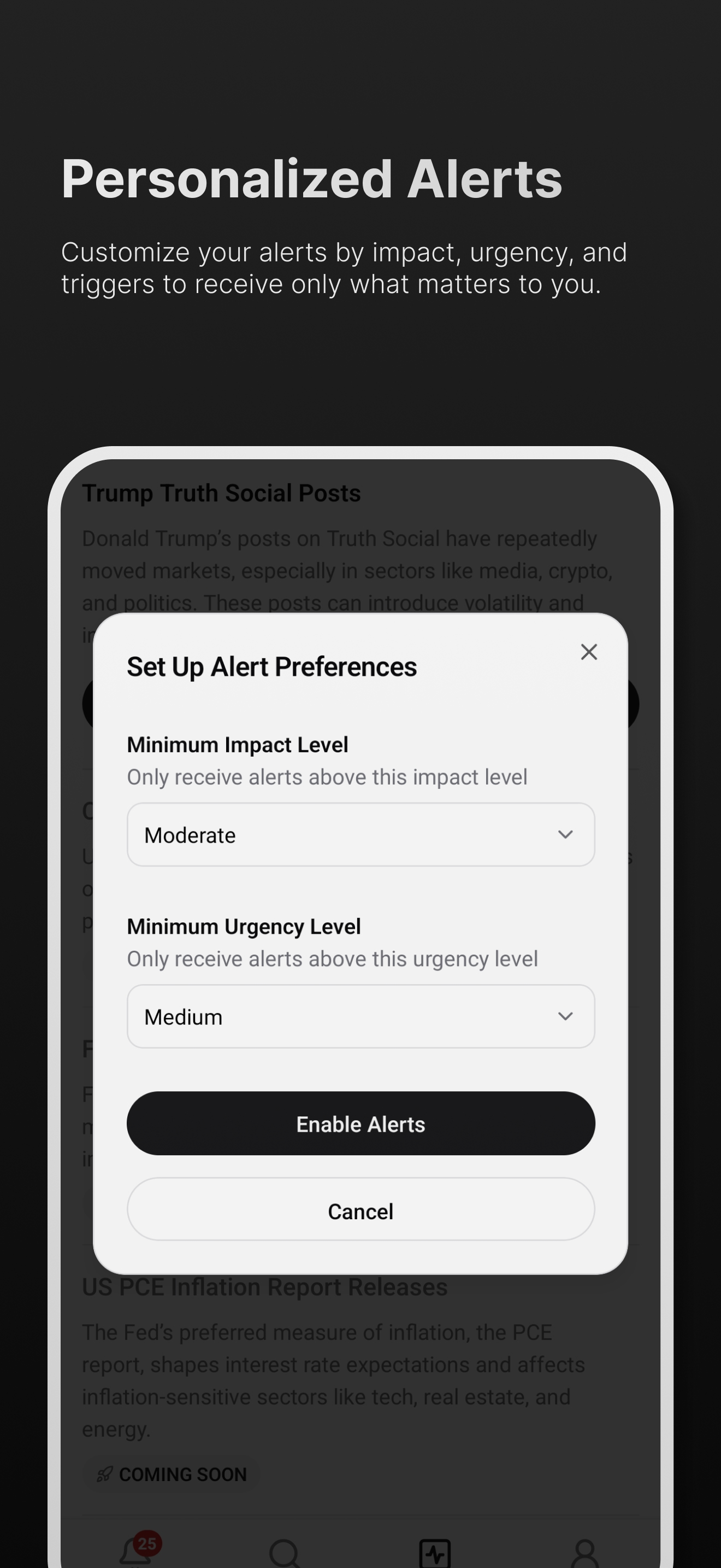 Trumpet: Market Moving Alerts
