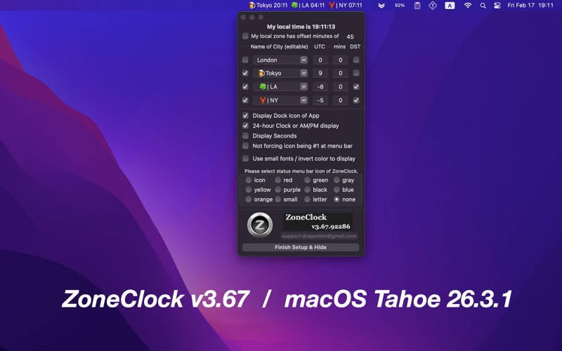 Screenshot #1 pour ZoneClock