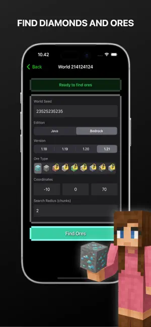 Diamonds Finder For Minecraft screenshot 2