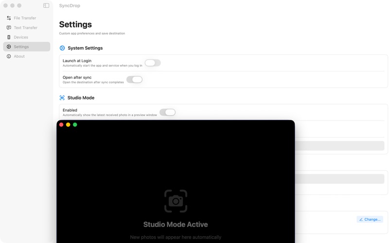 SyncDrop: Photo & File Backup screenshot