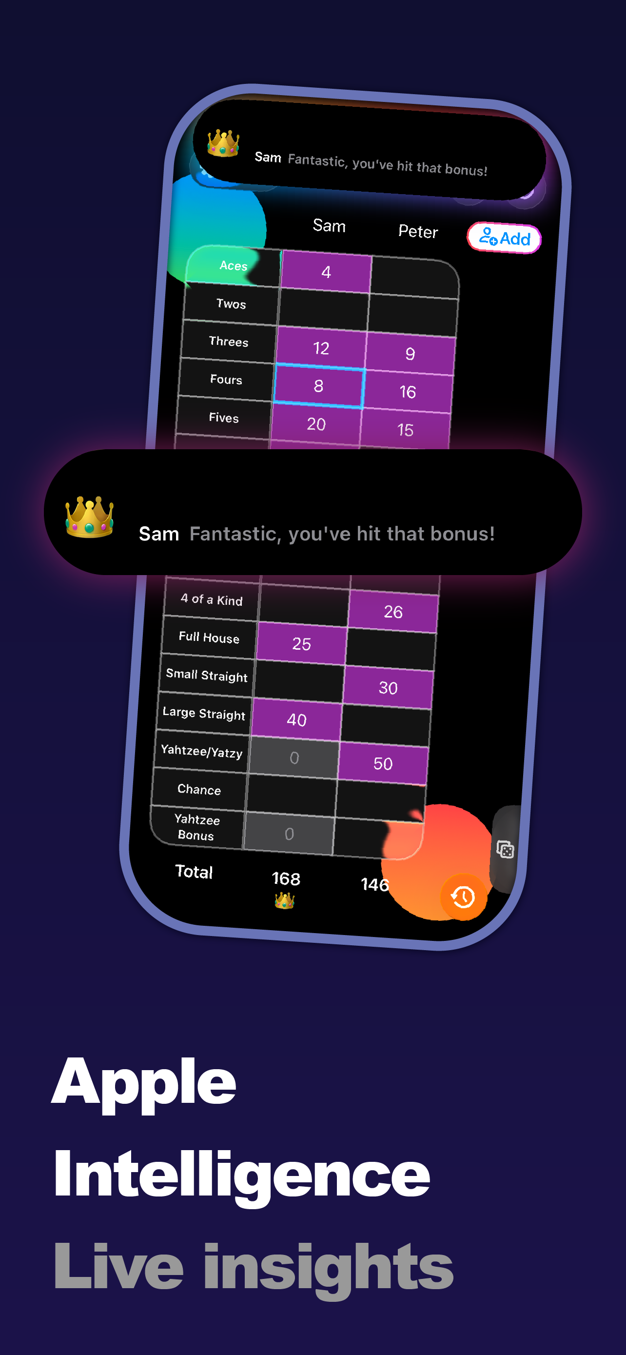 Yatzy / Yahtzee Scores