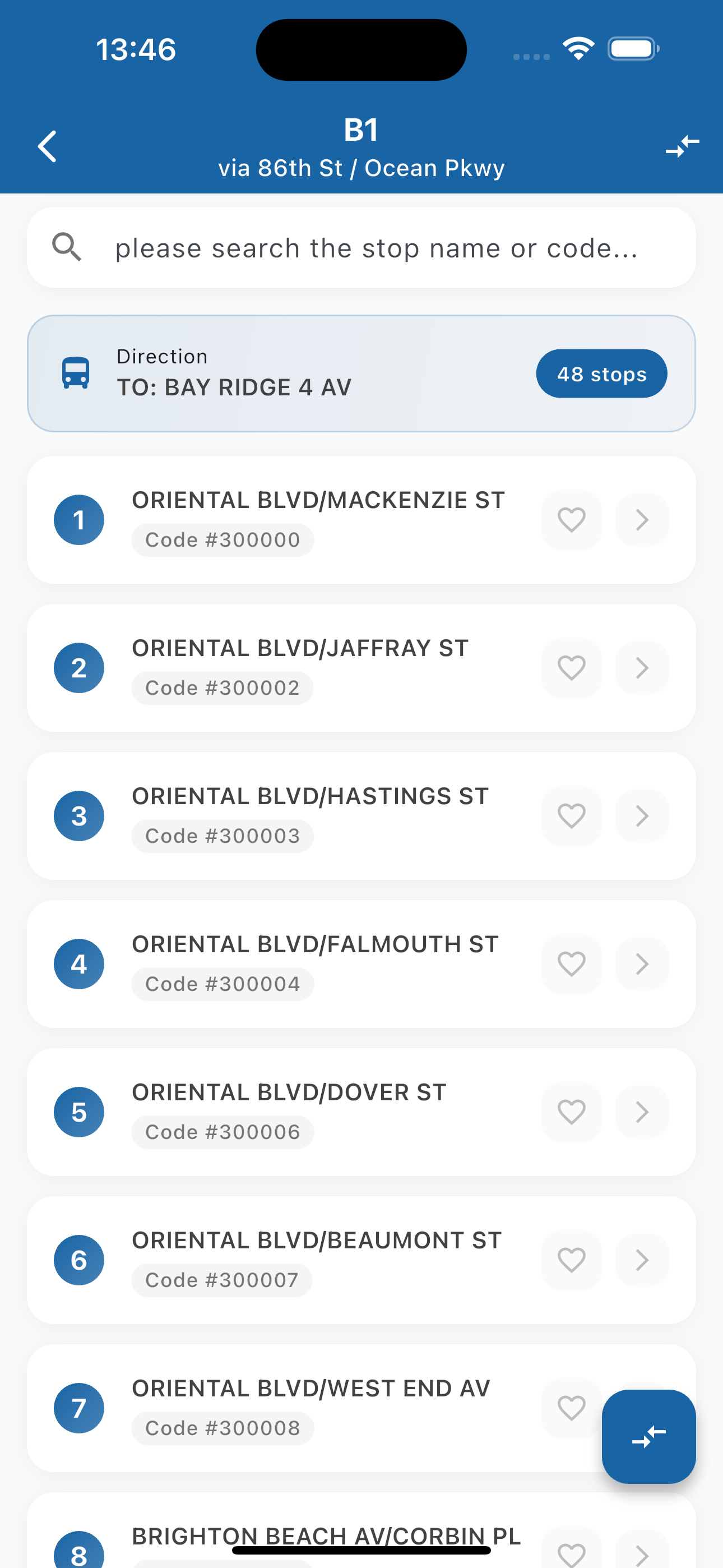 NYC Bus Tracker - MTA