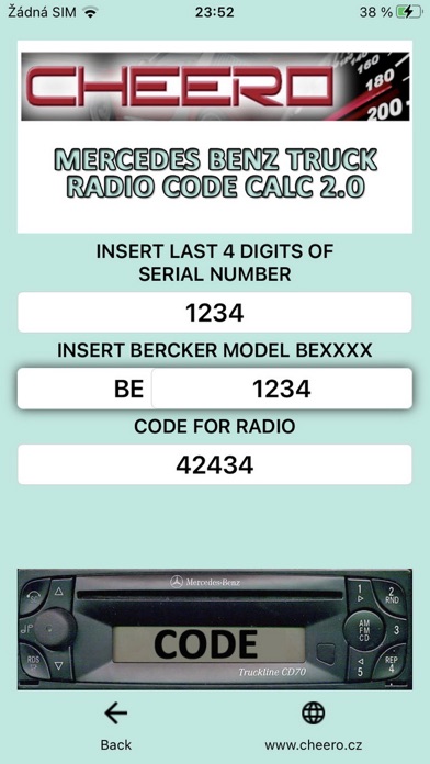 RADIO CODE for MERCEDES TRUCKのおすすめ画像3