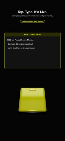 Sticky Notes · Baro iPhone screenshot