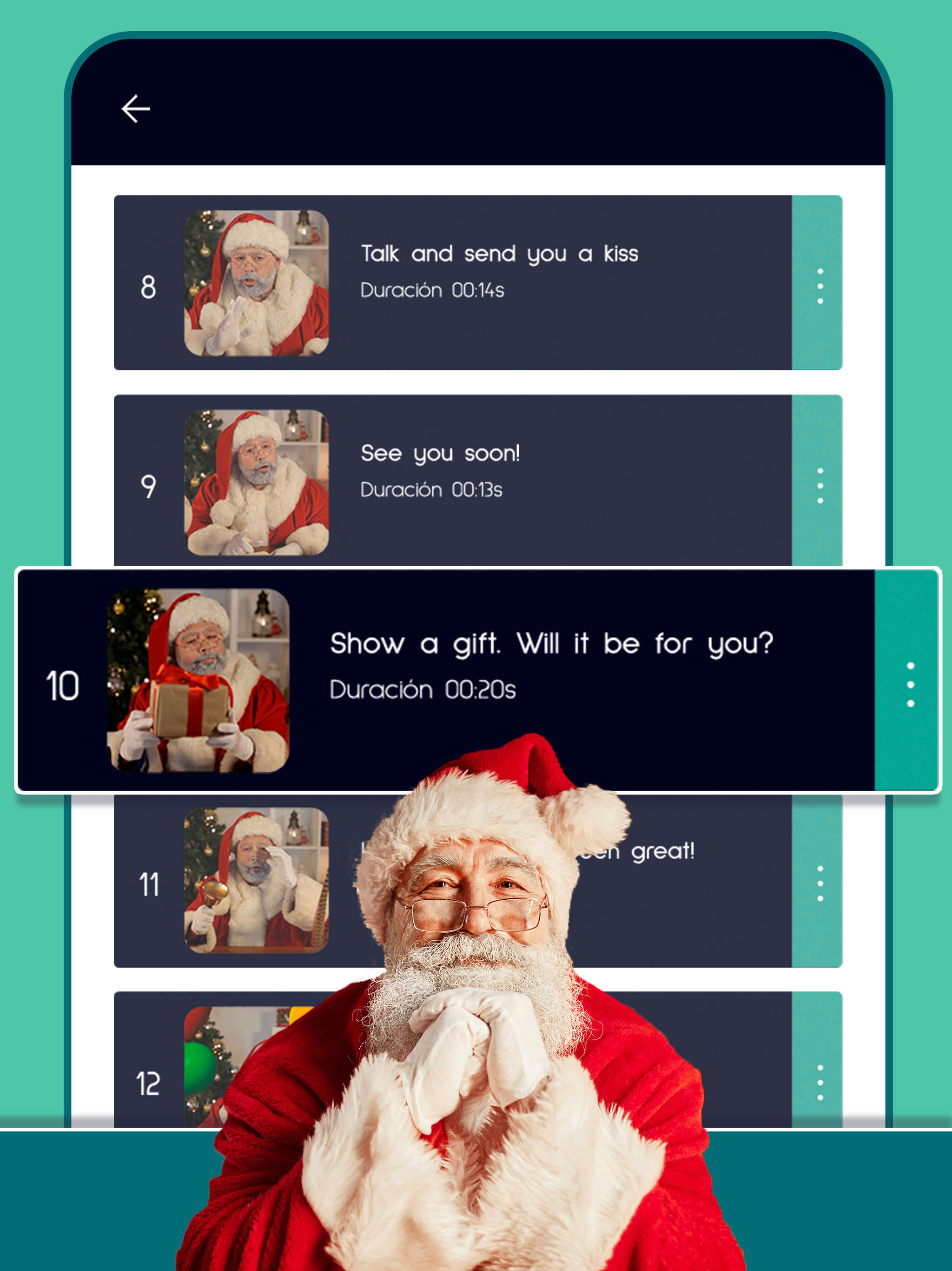 Speak like Santa Claus Message