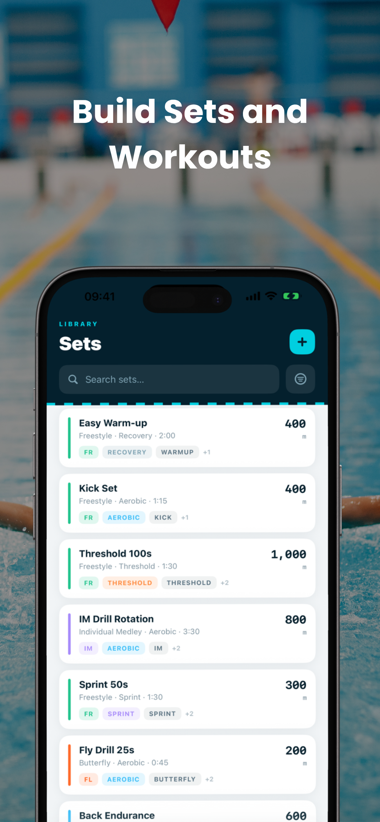 Swimming Coach Set Builder screenshot 2
