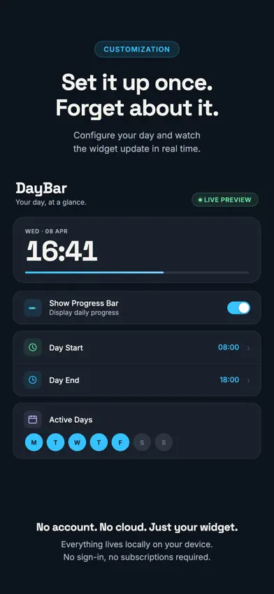DayBar screenshot 2
