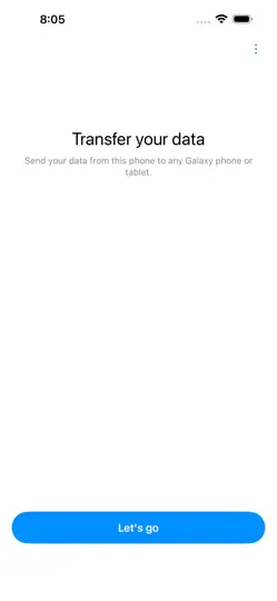 Скриншот Samsung Smart Switch Mobile на iPhone 1