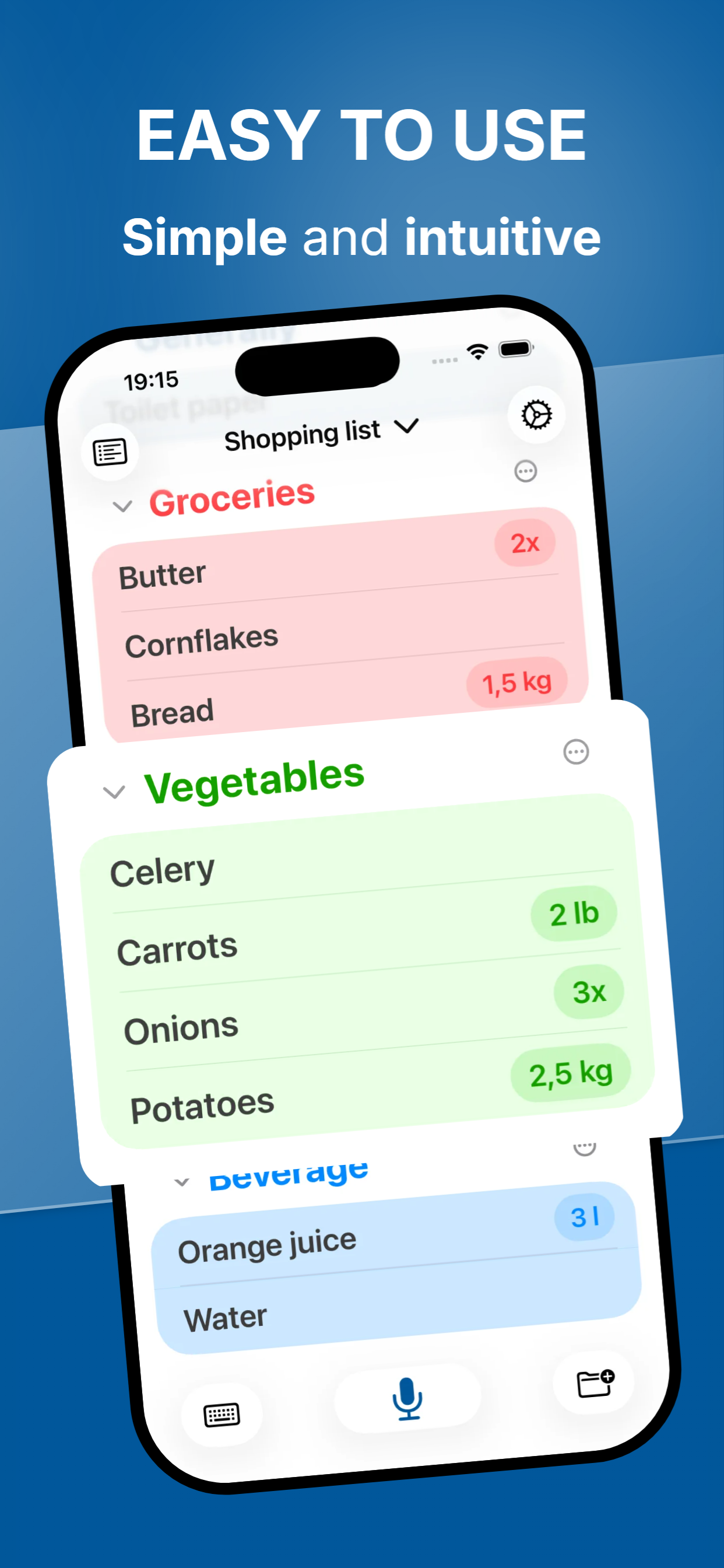 Shopping List Voice Input screenshot 3