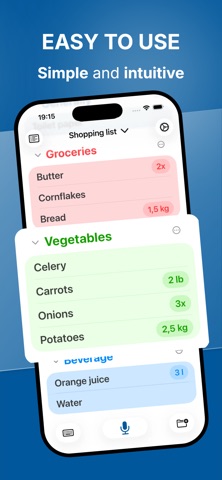 Shopping List Voice Input Screenshot 3 of 7