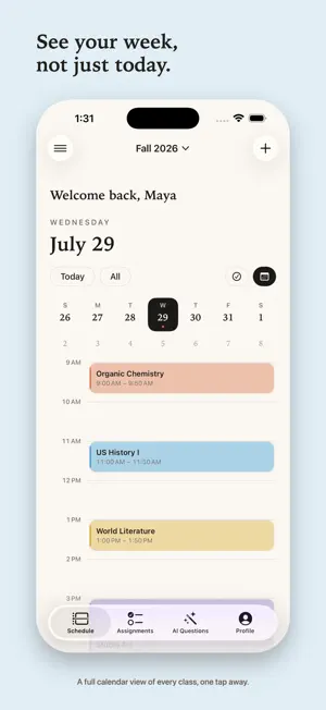 ClassPort: Schedule & AI Quiz screenshot 2