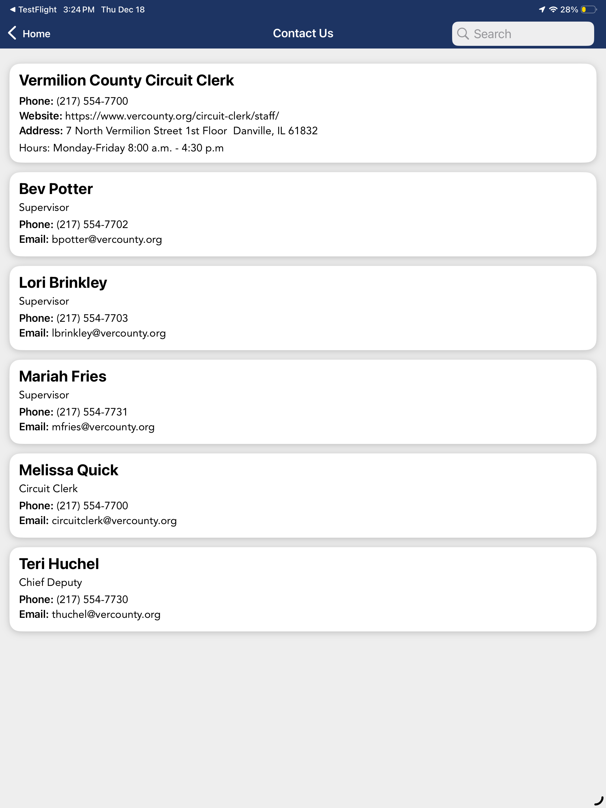 Vermilion County Circuit Clerk screenshot 5