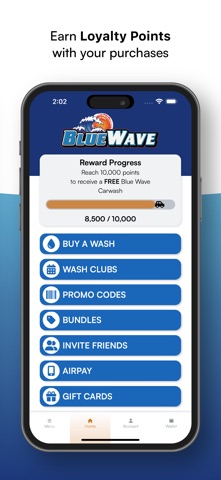 Blue Wave Carwash iPhone screenshot