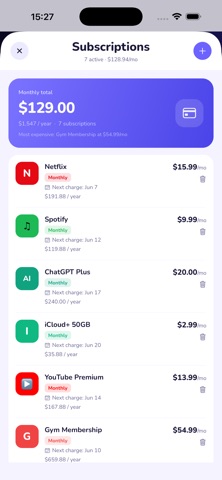 Clàro: Budget & Habit Tracker screenshot