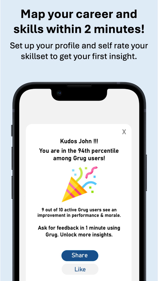 #5. Grug – AI-powered Career GPS (iOS) 由: Jayantheeswar Venkatesh